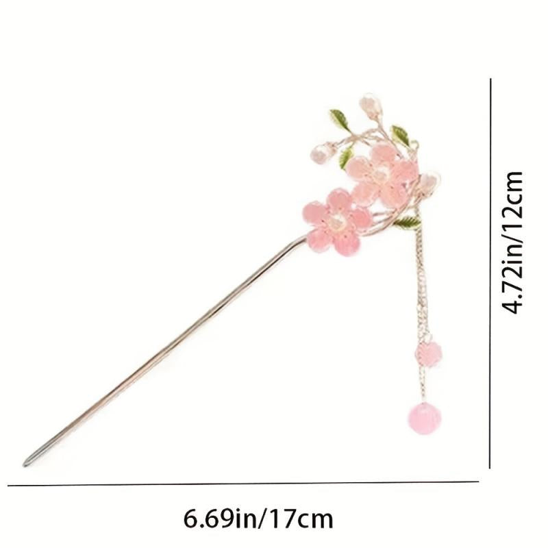 Chinese Flower Hair Pin Pendant Style Hair Stick Hair Accessories