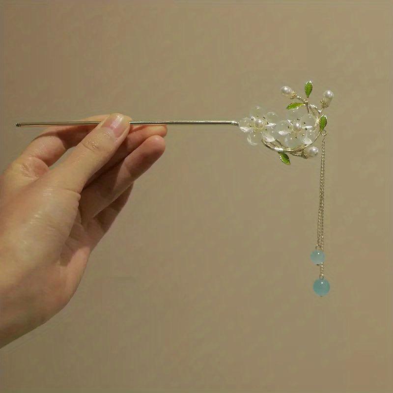 Chinese Flower Hair Pin Pendant Style Hair Stick Hair Accessories