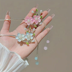 Chinese Flower Hair Pin Pendant Style Hair Stick Hair Accessories