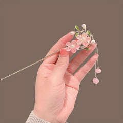Chinese Flower Hair Pin Pendant Style Hair Stick Hair Accessories