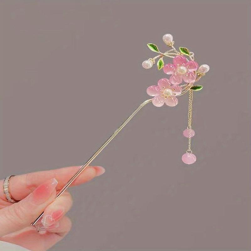 Chinese Flower Hair Pin Pendant Style Hair Stick Hair Accessories