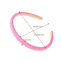 Sponge Headband Retro Style Thin Hair Hoop Non Slip Hairband For Women Girls
