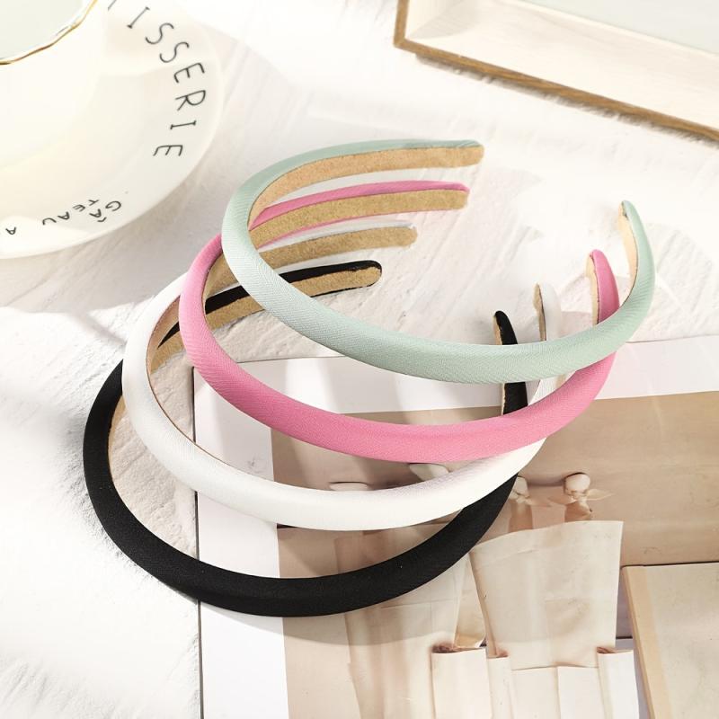 Sponge Headband Retro Style Thin Hair Hoop Non Slip Hairband For Women Girls
