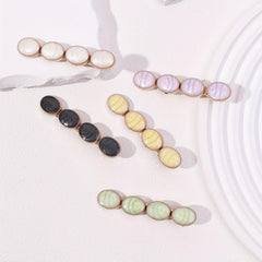 5pcs Hair Clips Marbling Bobby Pin Hair Slides Non Slip Hair Decoration