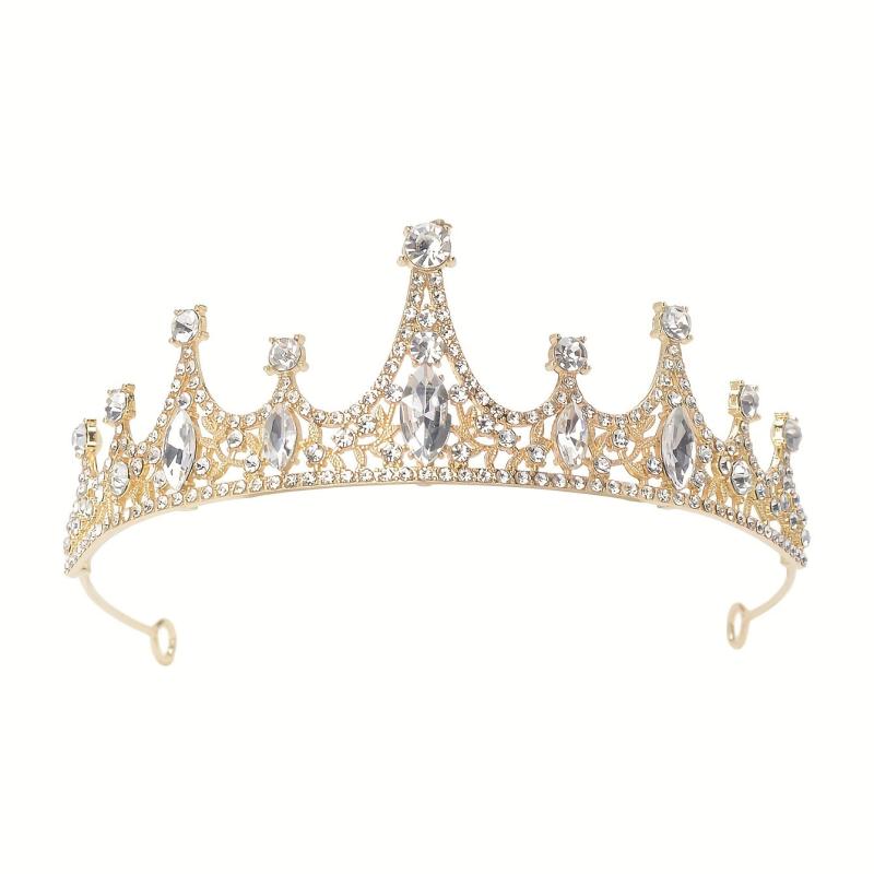 Crystal Bridal Tiara Crown Bride Headband Wedding Hair Jewelry