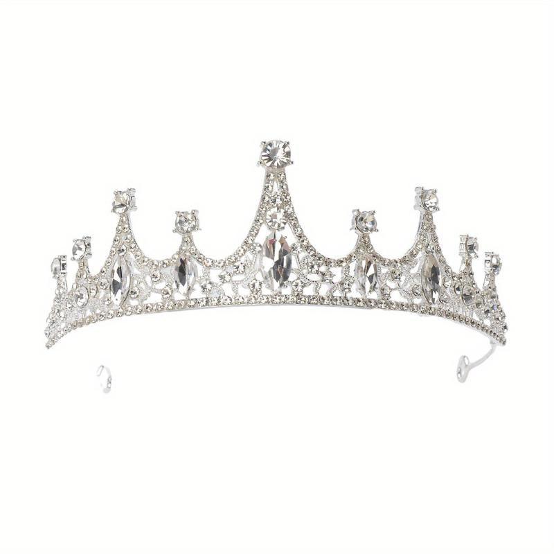 Crystal Bridal Tiara Crown Bride Headband Wedding Hair Jewelry