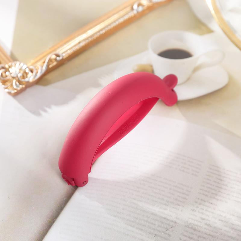 Solid Banana Hair Clips Hair Claws Barrettes Ponytail Holder
