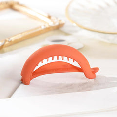 Solid Banana Hair Clips Hair Claws Barrettes Ponytail Holder