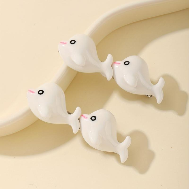 Whale Hair Clips Set for Women Girls