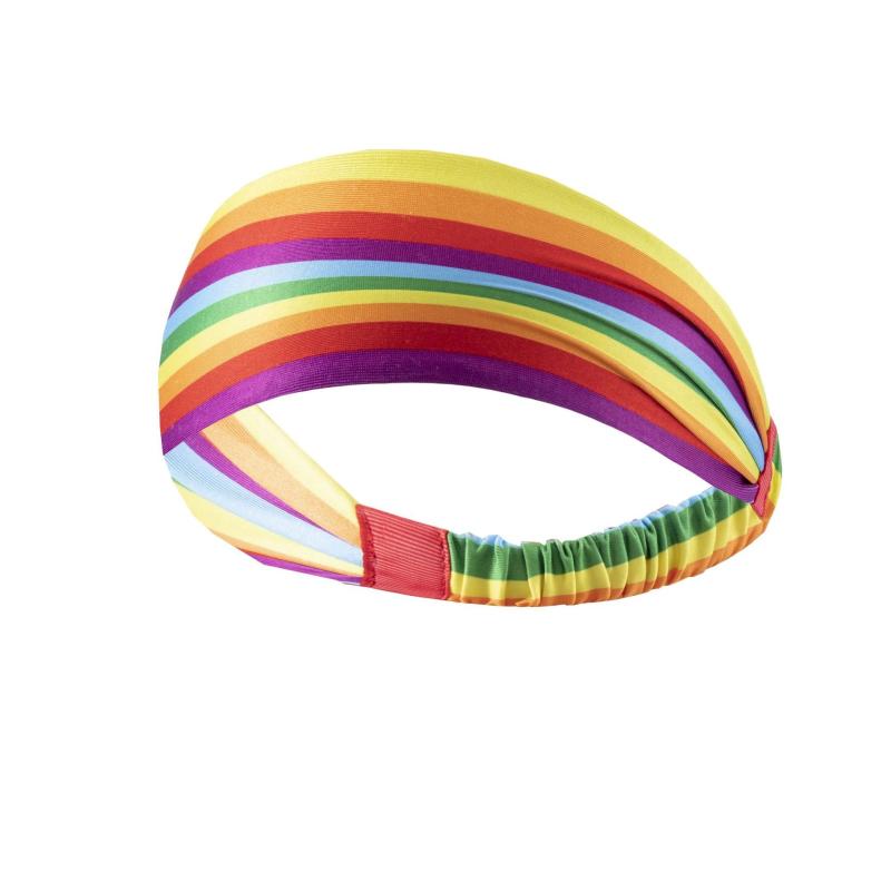 Rainbow Sports Headband Sweat Absorbing Non Slip Yoga Tennis Headband