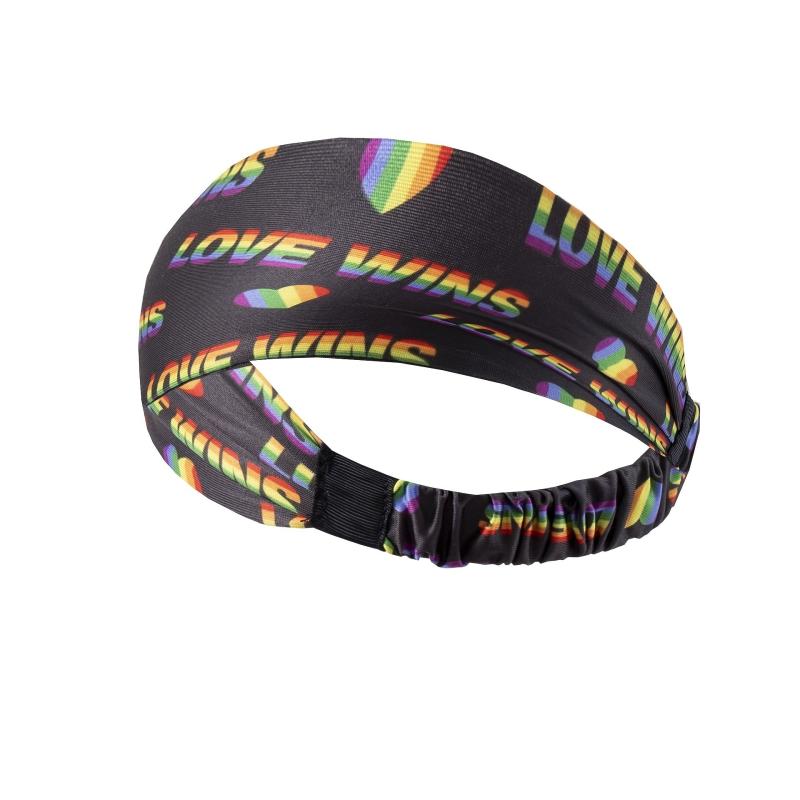 Rainbow Sports Headband Sweat Absorbing Non Slip Yoga Tennis Headband