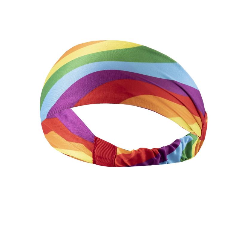 Rainbow Sports Headband Sweat Absorbing Non Slip Yoga Tennis Headband