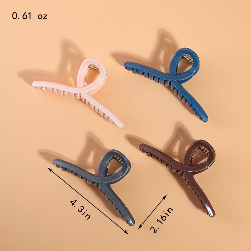 Large Twisted Hair Claw Clip for Thick Thin Hair Daily