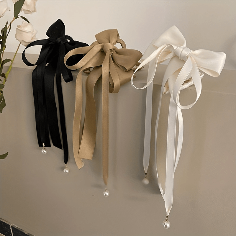 Pearl Tassel Hair Claw Clip for Women