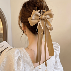 Pearl Tassel Hair Claw Clip for Women