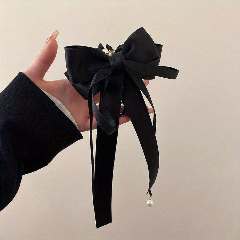 Pearl Tassel Hair Claw Clip for Women
