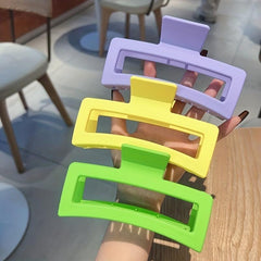 Shark Claw Large Size Matte Hair Claw Style Hair Accessory
