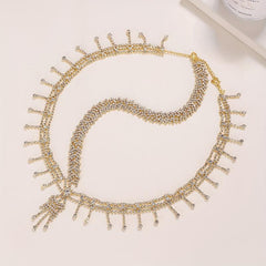 Rhinestone Tassel Pendant Bride Headband Hair Accessories