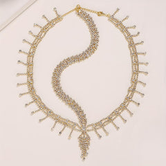 Rhinestone Tassel Pendant Bride Headband Hair Accessories