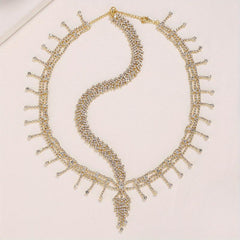 Rhinestone Tassel Pendant Bride Headband Hair Accessories