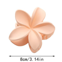 Matte Flower Claw Hair Clips Medium Barrette