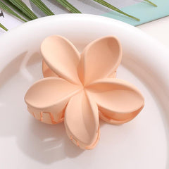 Matte Flower Claw Hair Clips Medium Barrette