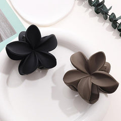 Matte Flower Claw Hair Clips Medium Barrette