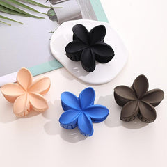 Matte Flower Claw Hair Clips Medium Barrette