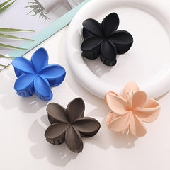 Matte Flower Claw Hair Clips Medium Barrette