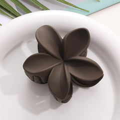 Matte Flower Claw Hair Clips Medium Barrette