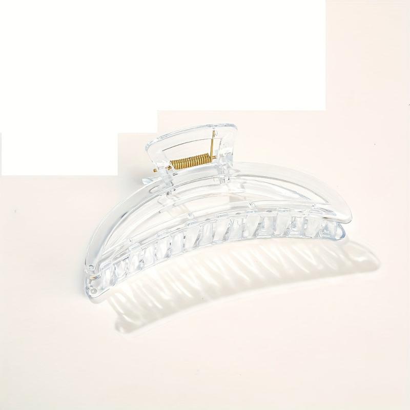 4pcs Resin Hair Claw Clips Transparent Nonslip Ponytail Holder Hair Clip