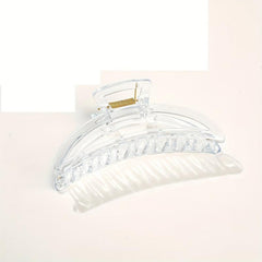 4pcs Resin Hair Claw Clips Transparent Nonslip Ponytail Holder Hair Clip