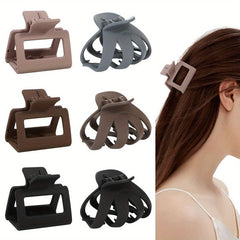 6pcs Hollow Shark Claw Hair Clips Hair Accessories Women
