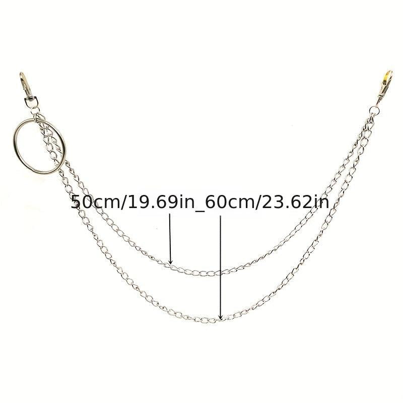 Pants Chain Lobster Clasps Punk Style Jeans Trousers Decoration