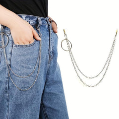 Pants Chain Lobster Clasps Punk Style Jeans Trousers Decoration