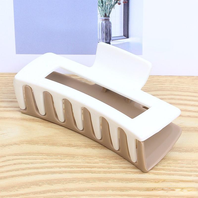 Matte Solid Hair Claw Shark Claw Style Hair Accessories