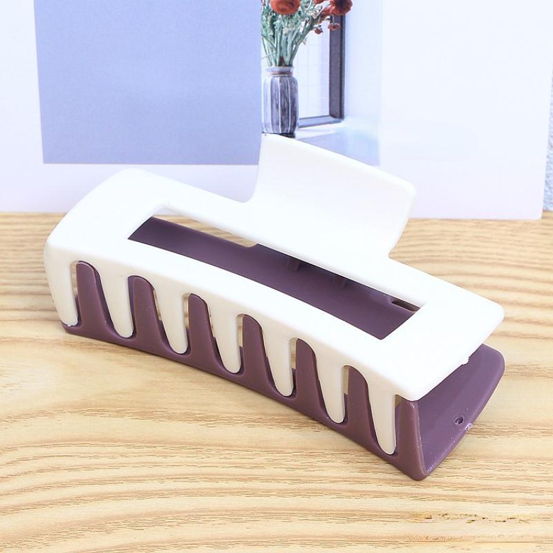 Matte Solid Hair Claw Shark Claw Style Hair Accessories