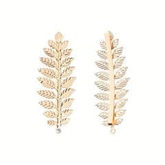 2 Pcs Golden Leaf Hair Clips for Greek Goddess Costumes