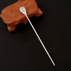 Crown Hair Pin Retro Hair Stick Metal Hair Bun Maker Non Slip Hair Decoration