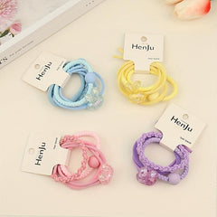 Cartoon Rabbit Hair Tie Female Braided Elastic Band Headwear Hair Accessories