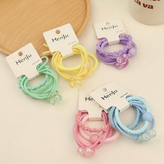 Cartoon Rabbit Hair Tie Female Braided Elastic Band Headwear Hair Accessories
