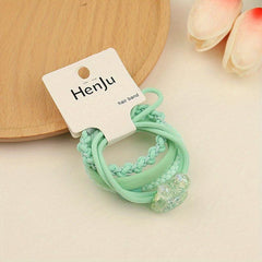 Cartoon Rabbit Hair Tie Female Braided Elastic Band Headwear Hair Accessories