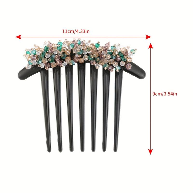 Crystal Hair Comb Head Jewelry Hair Accessories Insert Comb