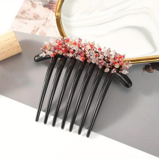Crystal Hair Comb Head Jewelry Hair Accessories Insert Comb
