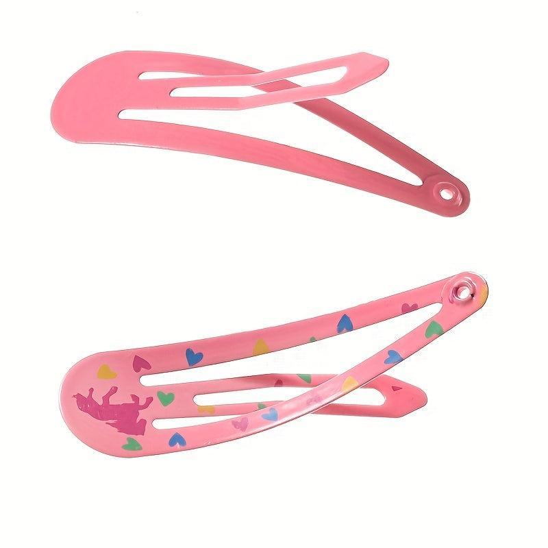 Non Slip Hair Clips For Girls Kids & Teens Metal Snap Barrettes Women