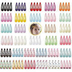 Non Slip Hair Clips For Girls Kids & Teens Metal Snap Barrettes Women