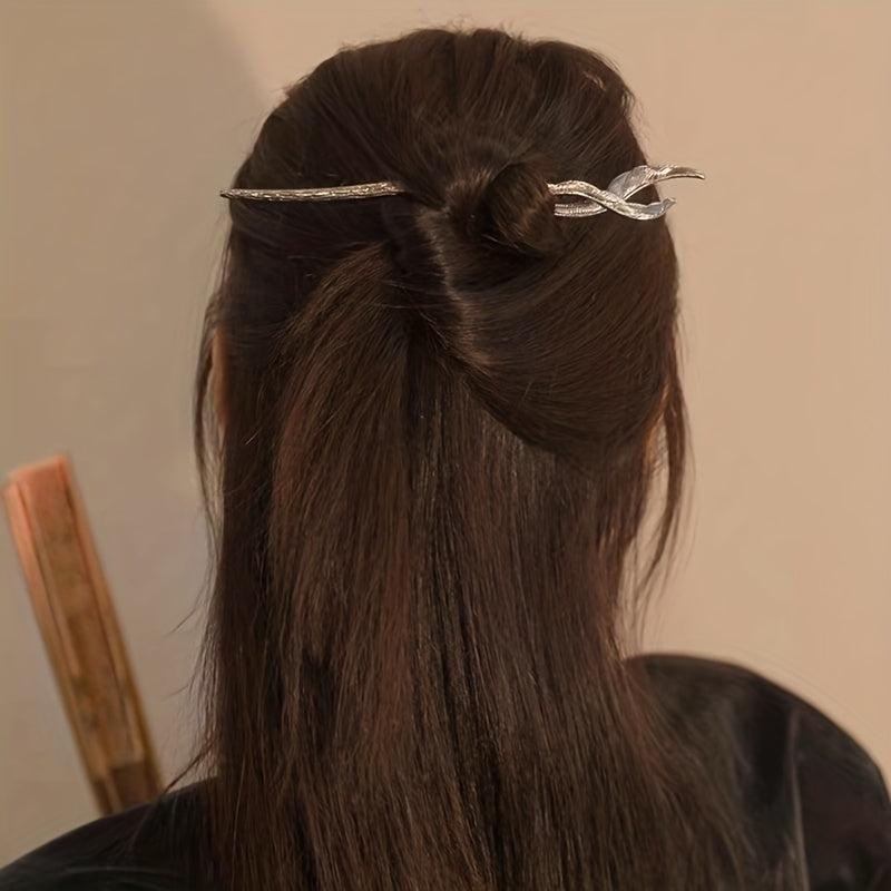Silvery Fishtail Hairpin Hair Stick for Women