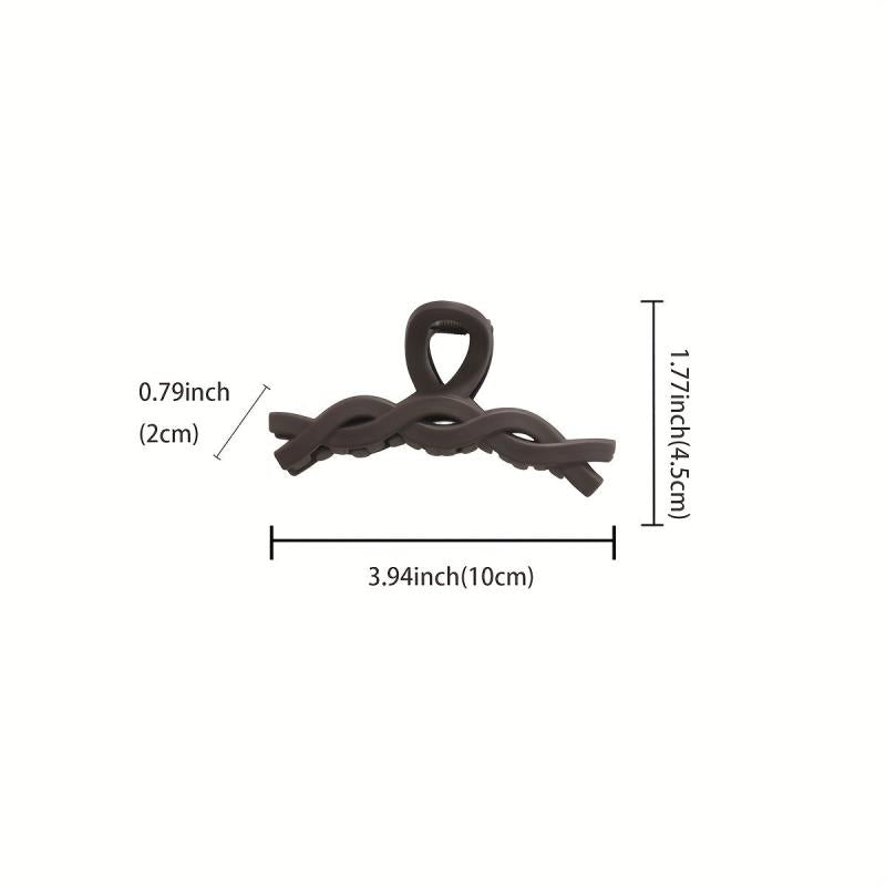 Medium Hair Claw Twisted Hair Claw For Women's Shark Claw Hair Accessories