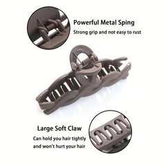 Medium Hair Claw Twisted Hair Claw For Women's Shark Claw Hair Accessories