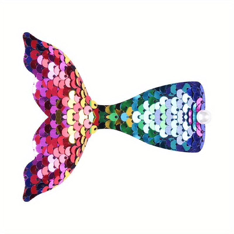 Gradient Holographic Fishtail Hair Clip Y2K Hair Accessories
